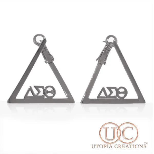 ΔΣΘ Delta Greek Symbol Earrings