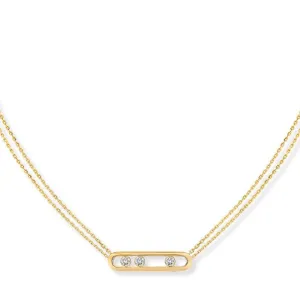 0.30ctw Yellow Gold Diamond Necklace