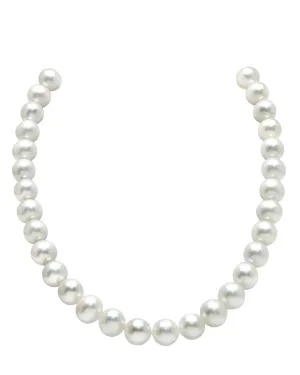 10.5-11.5mm White Freshwater Pearl Necklace- AAAA Quality