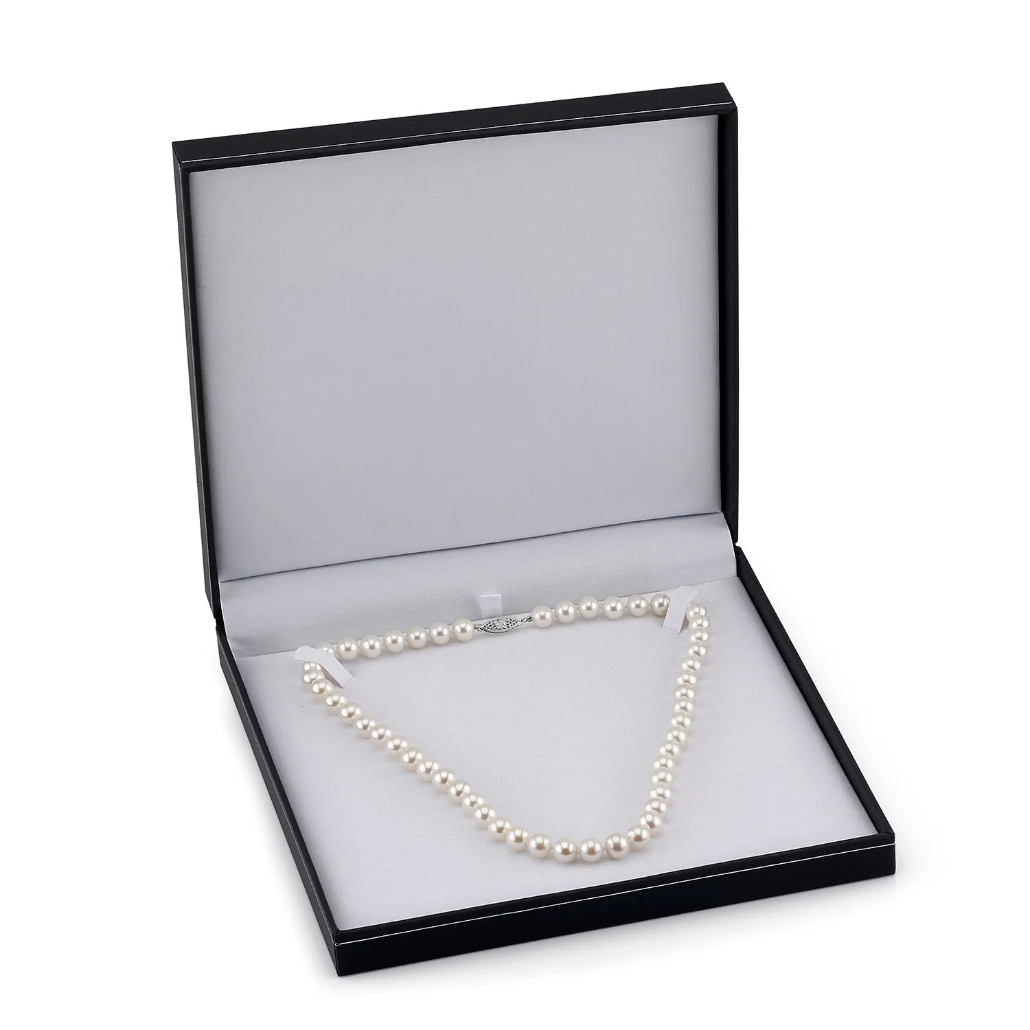 10.5-11.5mm White Freshwater Pearl Necklace- AAAA Quality