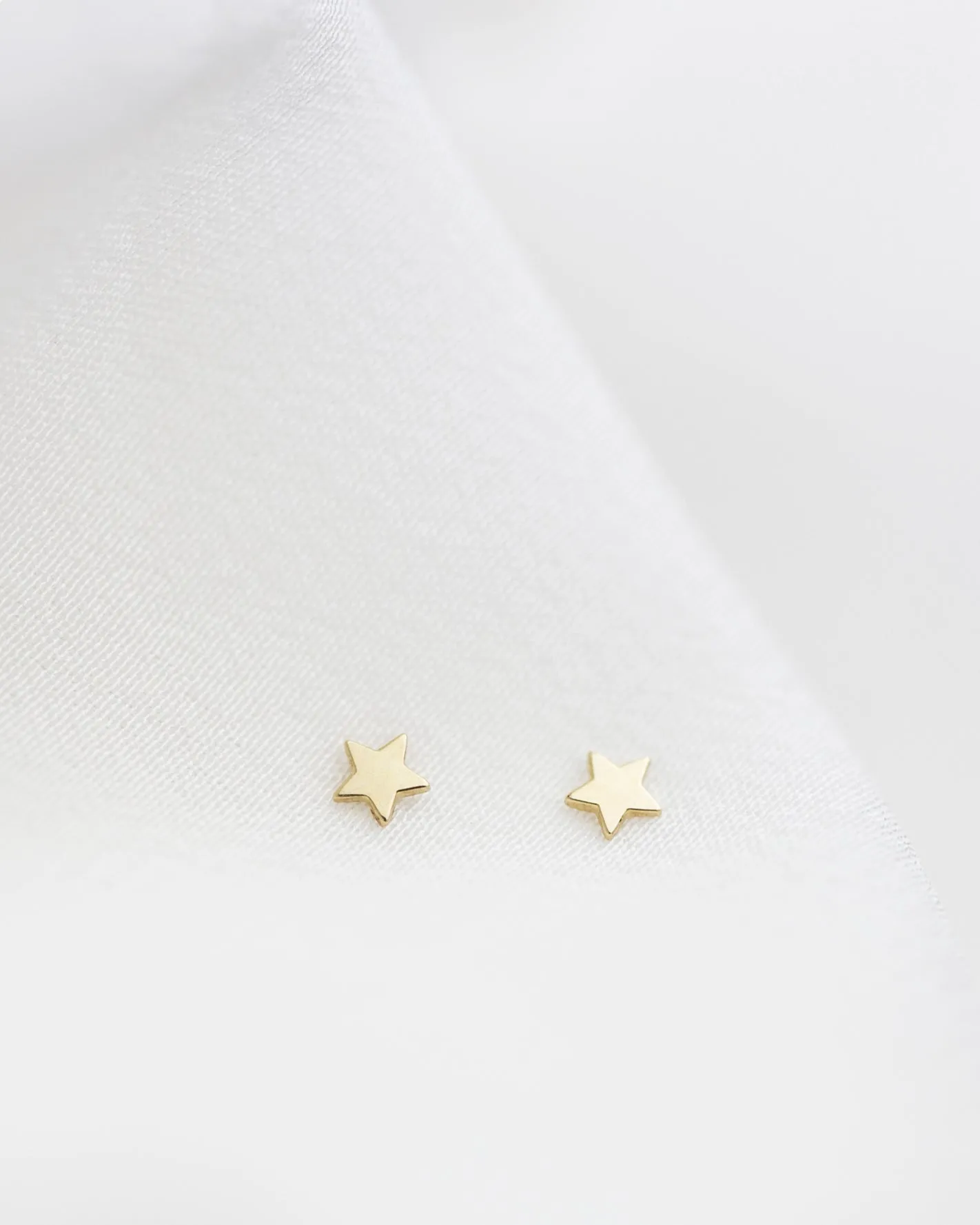 14K Mini Star Stud Earrings