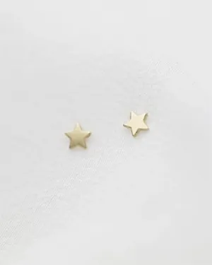 14K Mini Star Stud Earrings