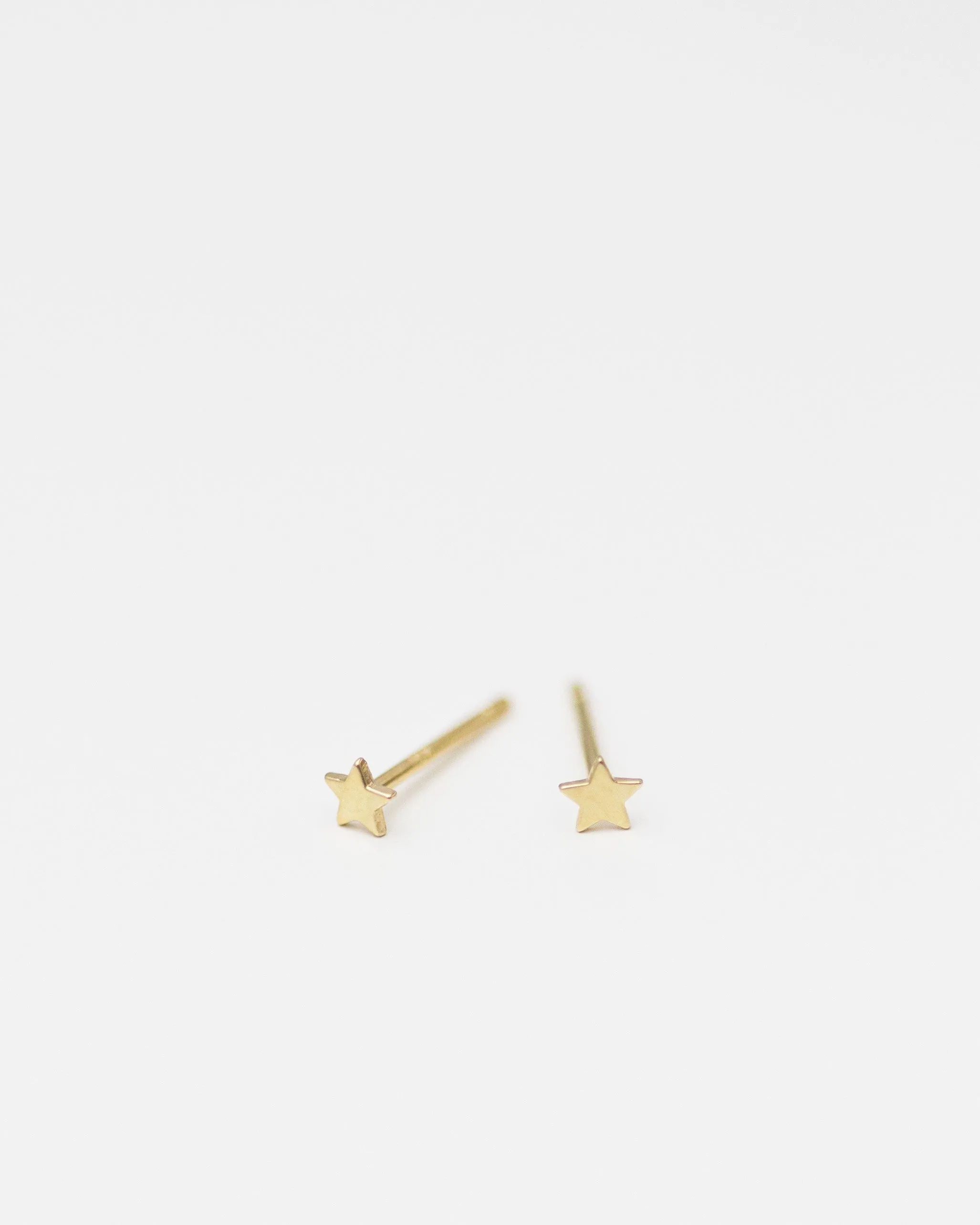 14K Mini Star Stud Earrings