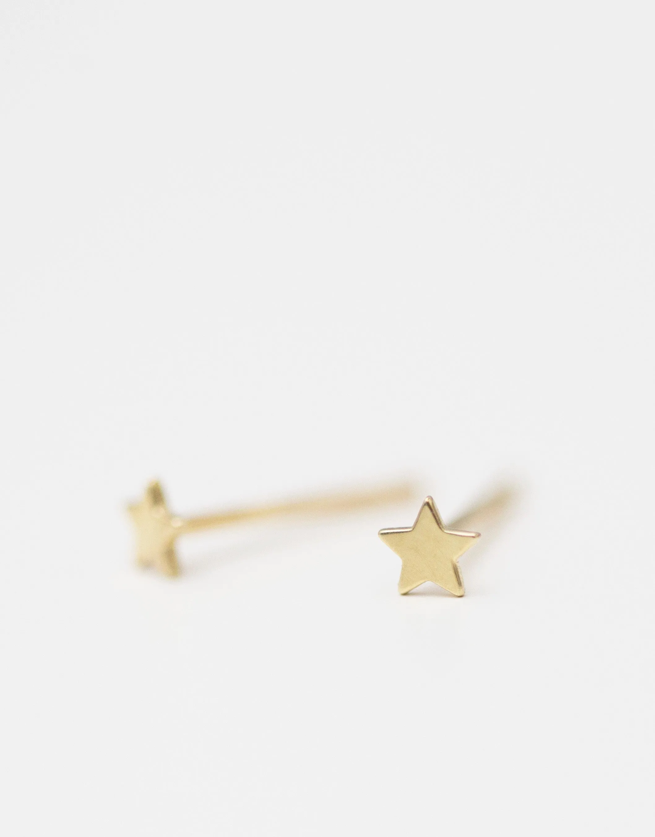 14K Mini Star Stud Earrings