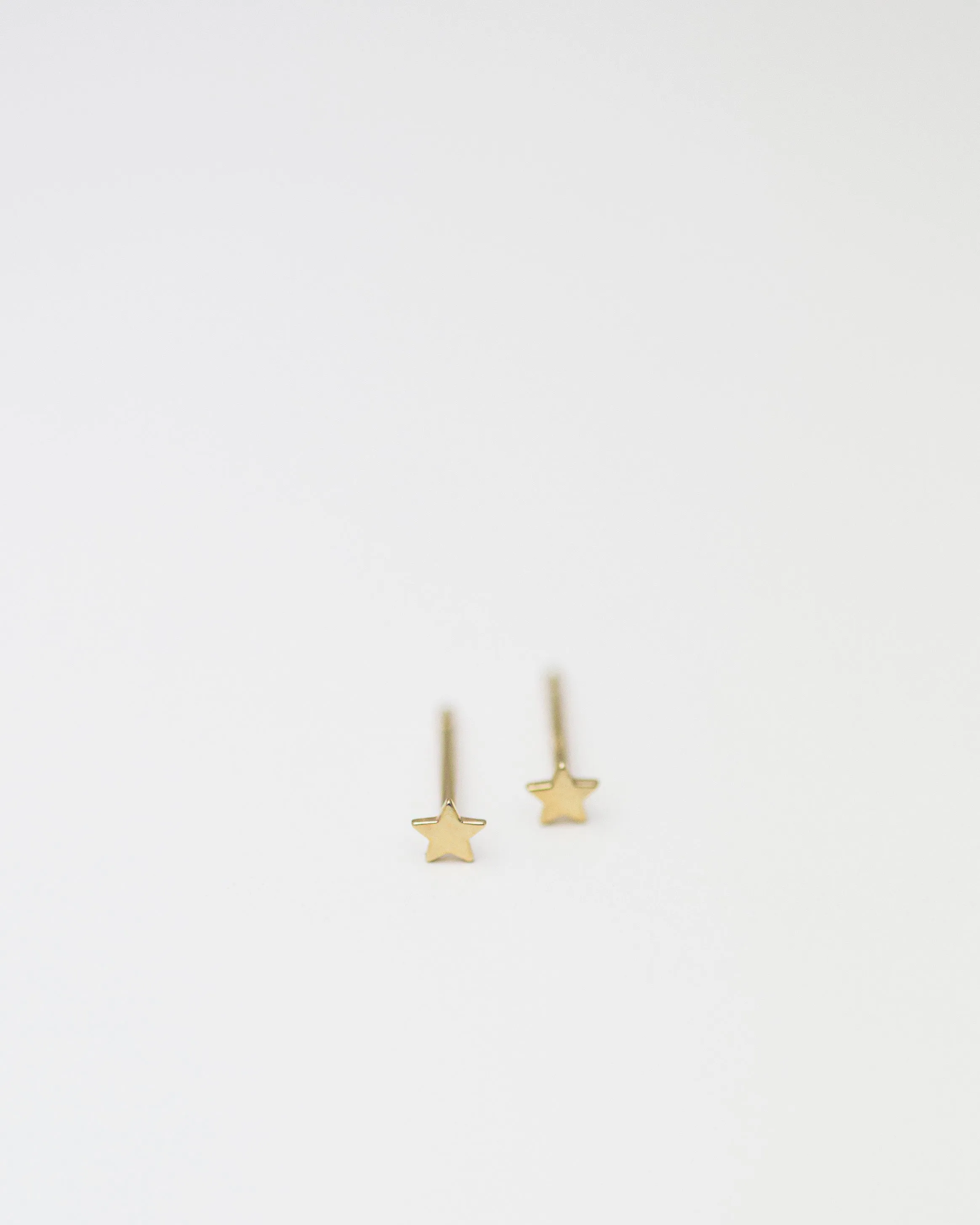 14K Mini Star Stud Earrings