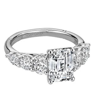 1.51ctw Mixed Shaped Diamond Engagement Mounting