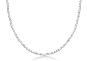 15" choker classic sterling 2mm bead by enewton