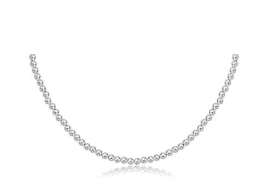 17" Choker Classic Sterling 3mm Bead