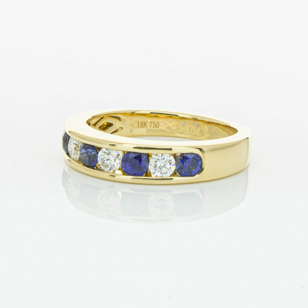 18ct Yellow Gold Sapphire & Diamond Tigris Ring