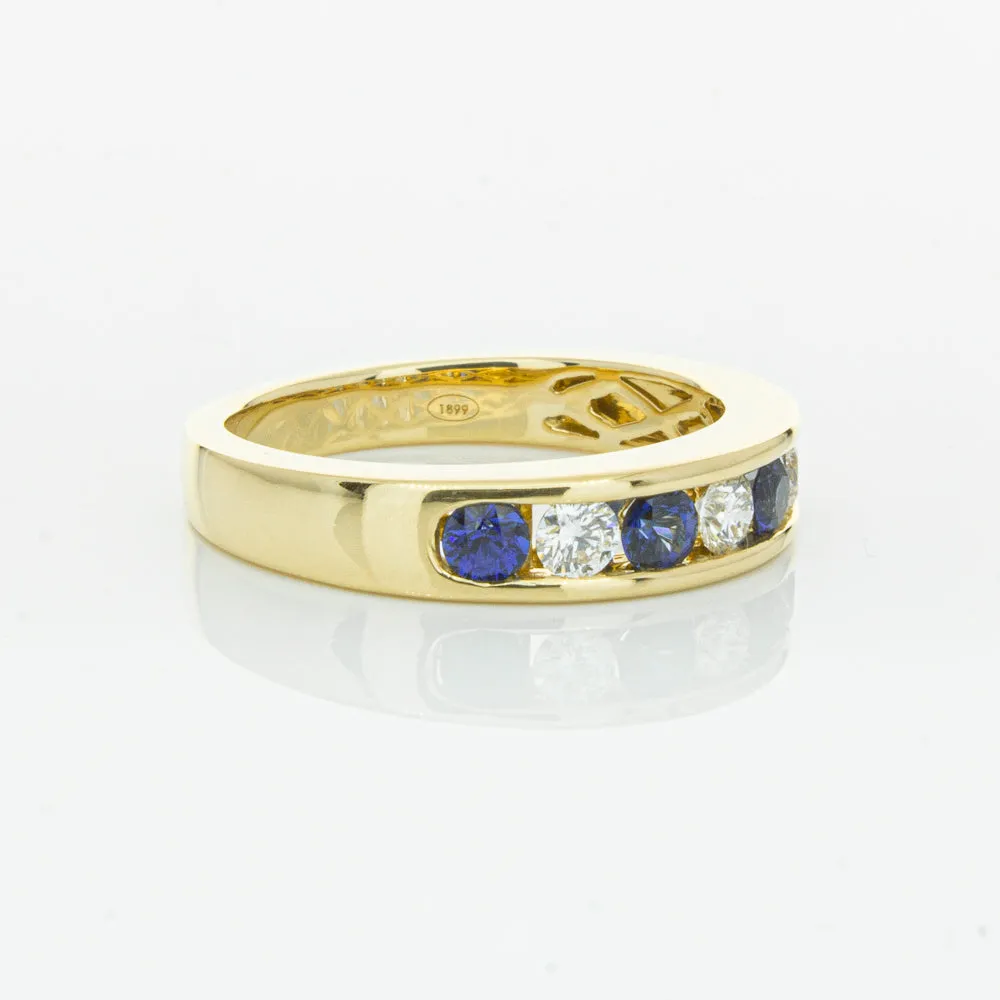 18ct Yellow Gold Sapphire & Diamond Tigris Ring