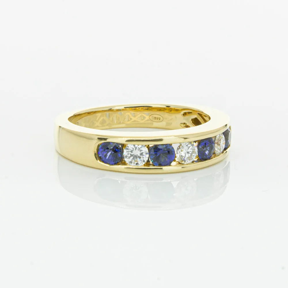 18ct Yellow Gold Sapphire & Diamond Tigris Ring