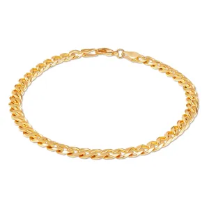 18K Gold Plated Curb Link Anklet