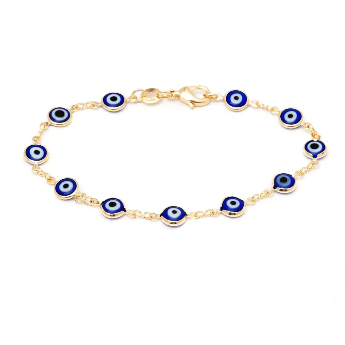 18k Gold Plated Evil Eye Anklet