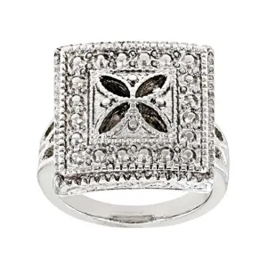 1928 Jewelry Deco Square Ring