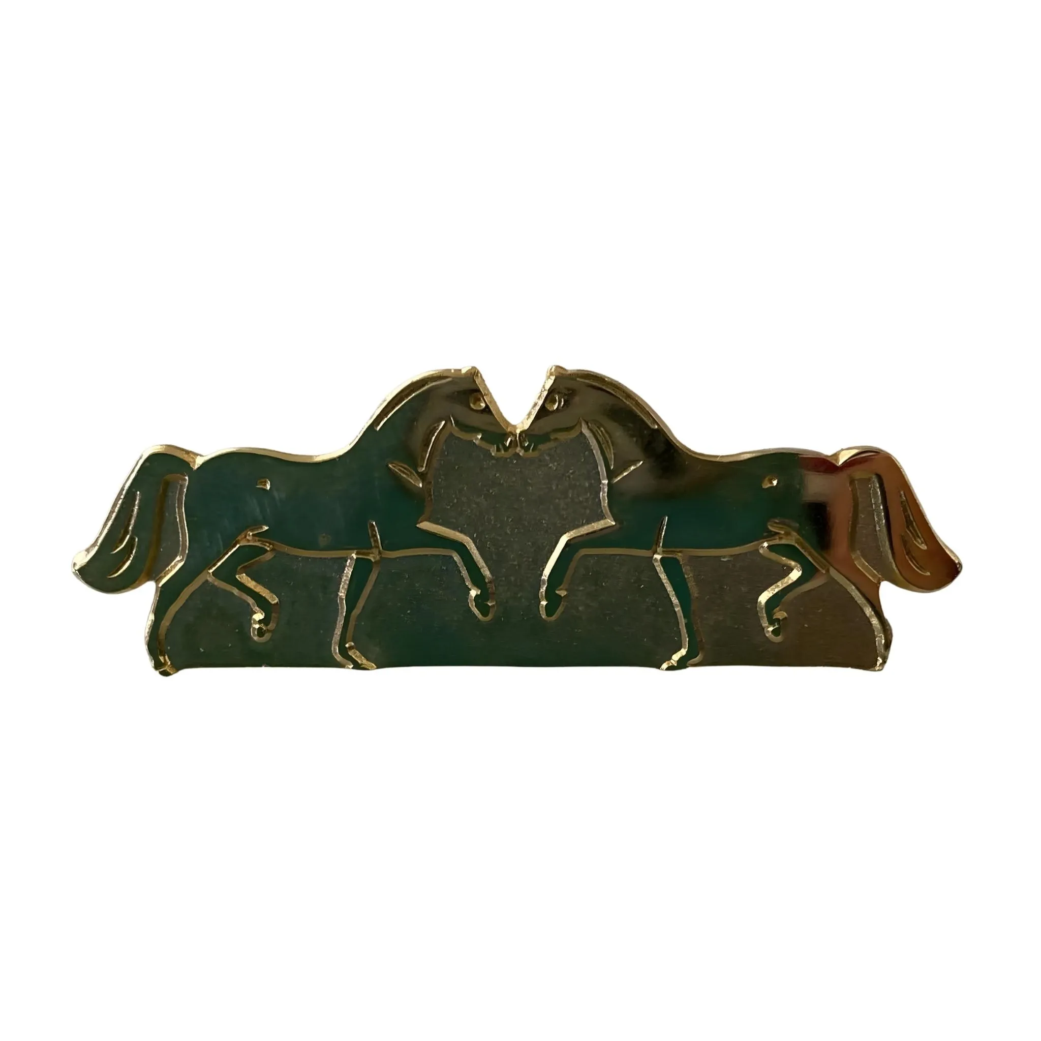 2 Horses Brooch