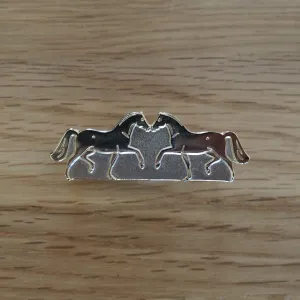 2 Horses Brooch