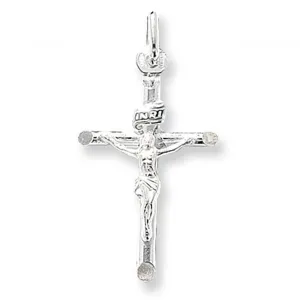 Acotis Silver Crucifix Pendant with Fine Details - G6132