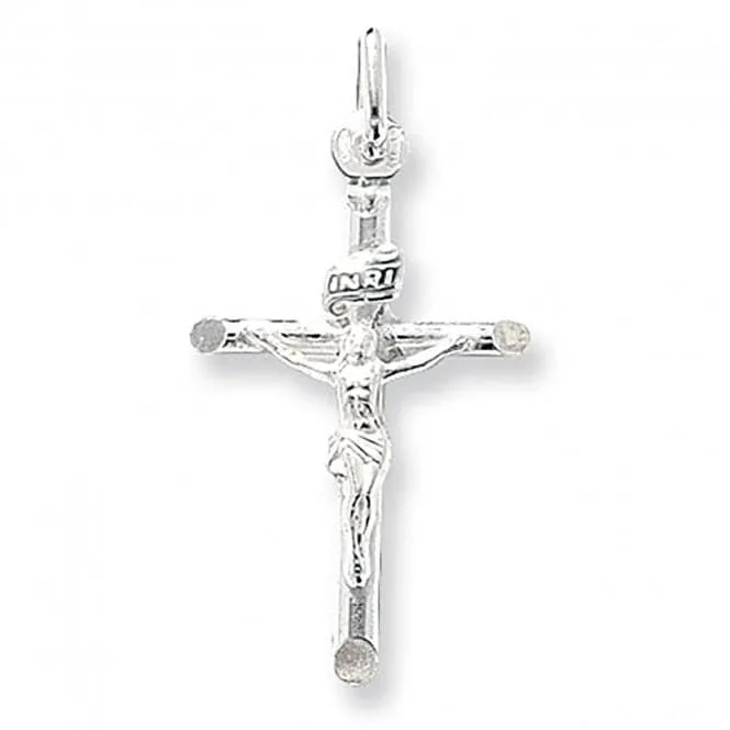 Acotis Silver Crucifix Pendant with Fine Details - G6132