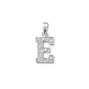 Acotis Silver Pendant Zirconia Initial G6124/E