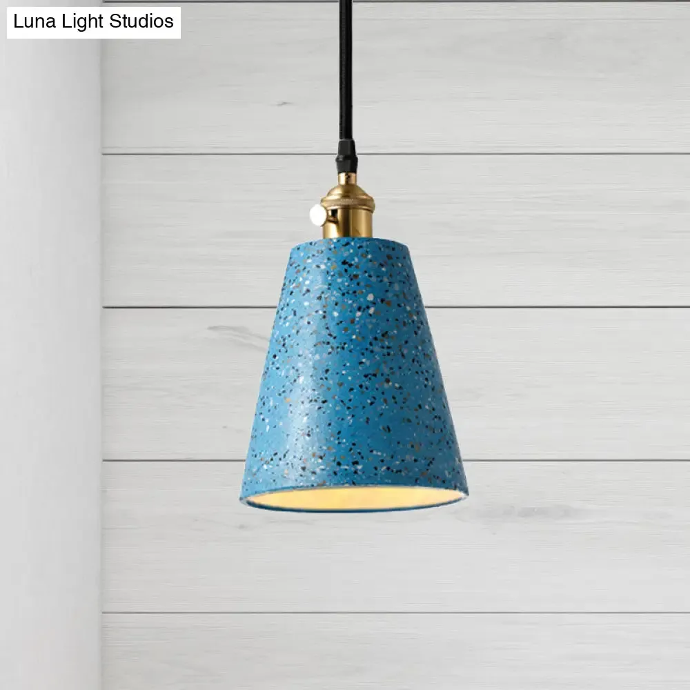 Alfa - Nordic Cone Pendant Lighting in Nordic Style Cement 1 Light Black/Grey/White Hanging Light