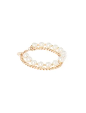 Angelica Pearl & Chain Bracelet