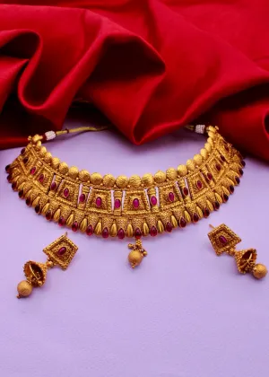 APPEALING PESHWAI CHOKER NECKLACE