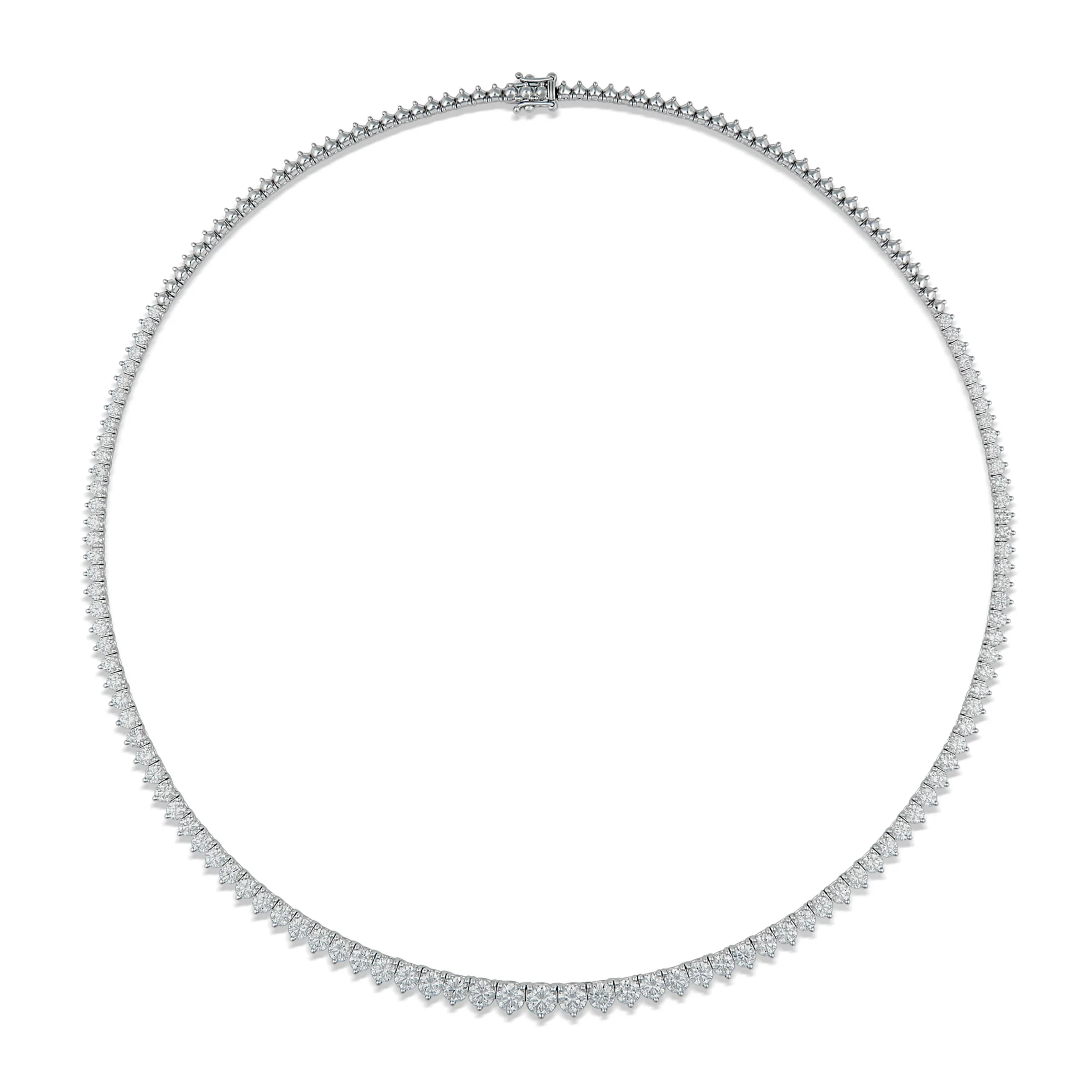 Aura Tennis Necklace 7.50ct | White Gold