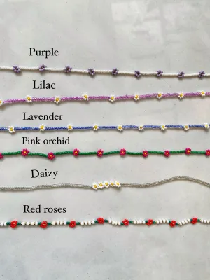 BEADED FLOWER NECKLACES