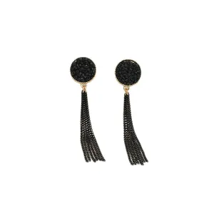 Black Tassel Earrings - Stylish, Classy, and Premium Quality Vienna Verve Design