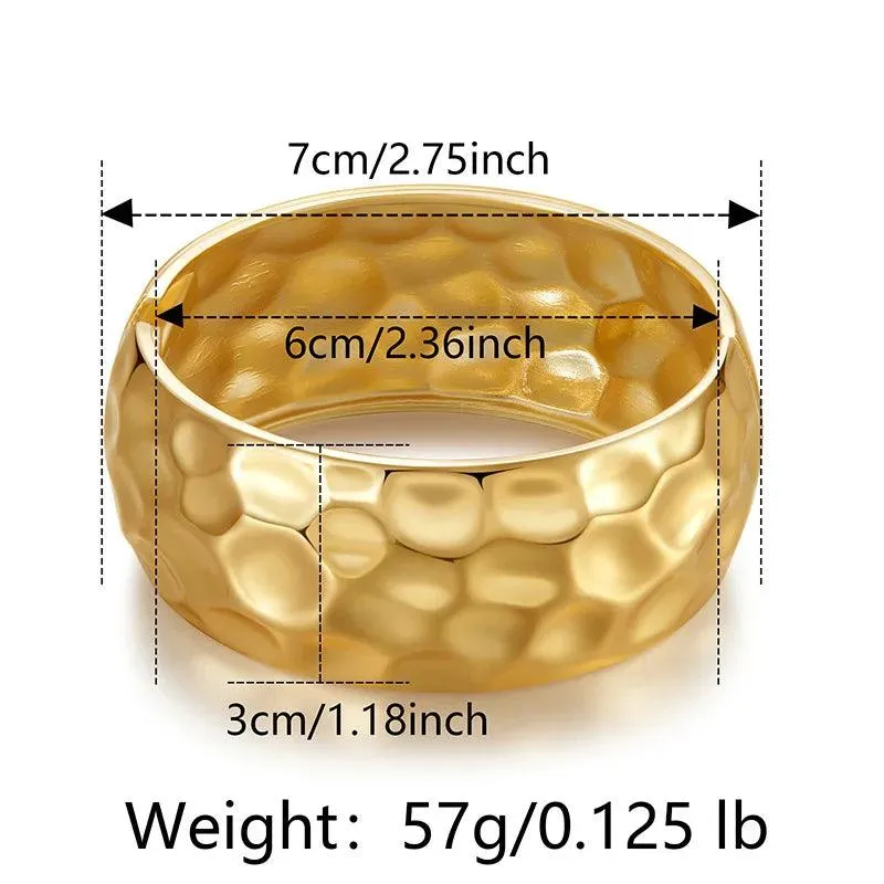 Bracelets Charm Jewelry - Metal Bangle for Wide Hand - TSJ16