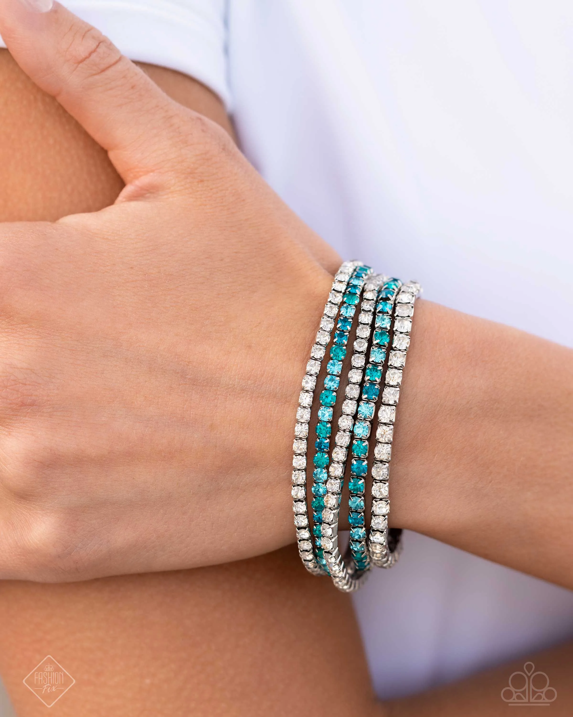 Bracelets Feminine Fan - Blue B2322