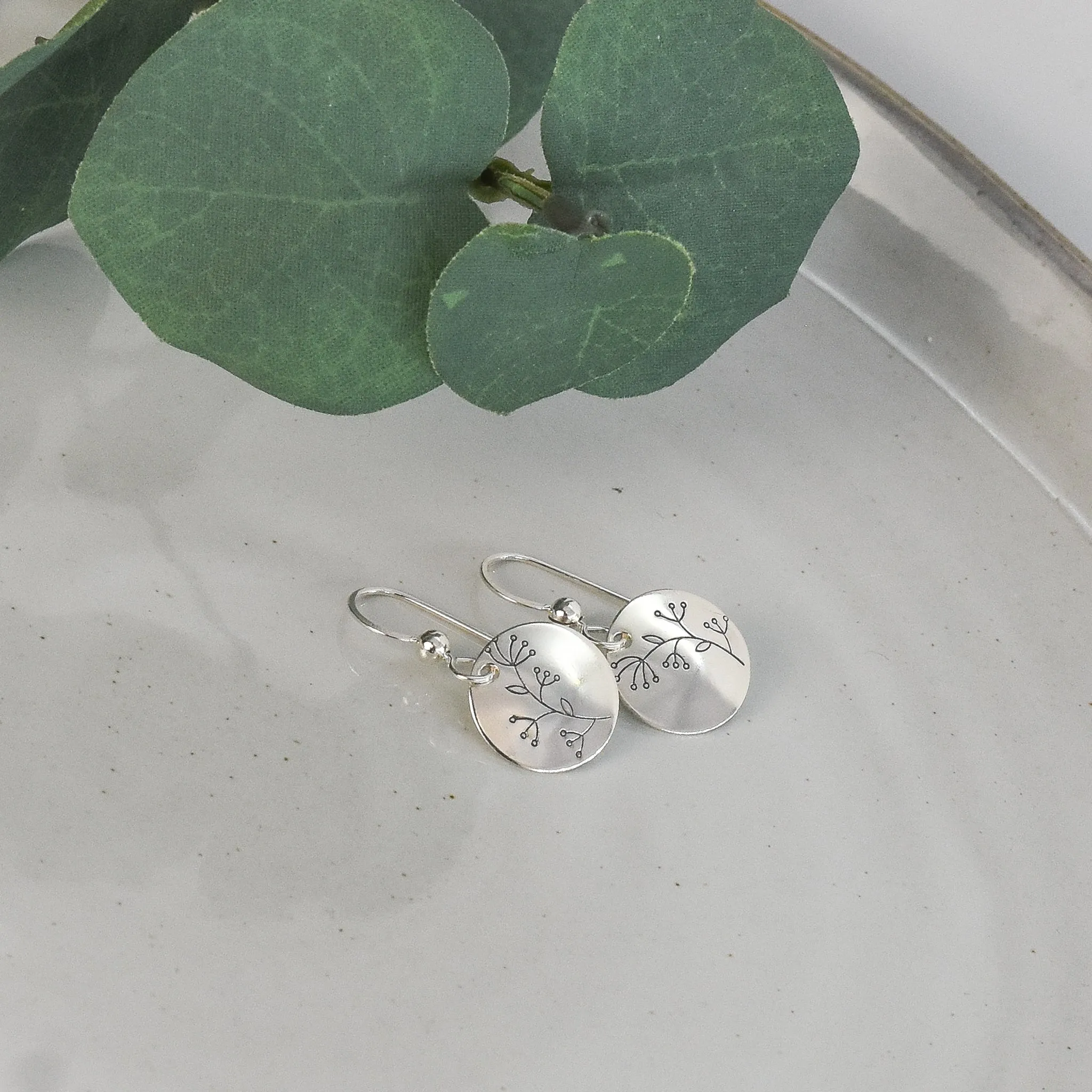 Budding Branch Earrings - Sterling Silver