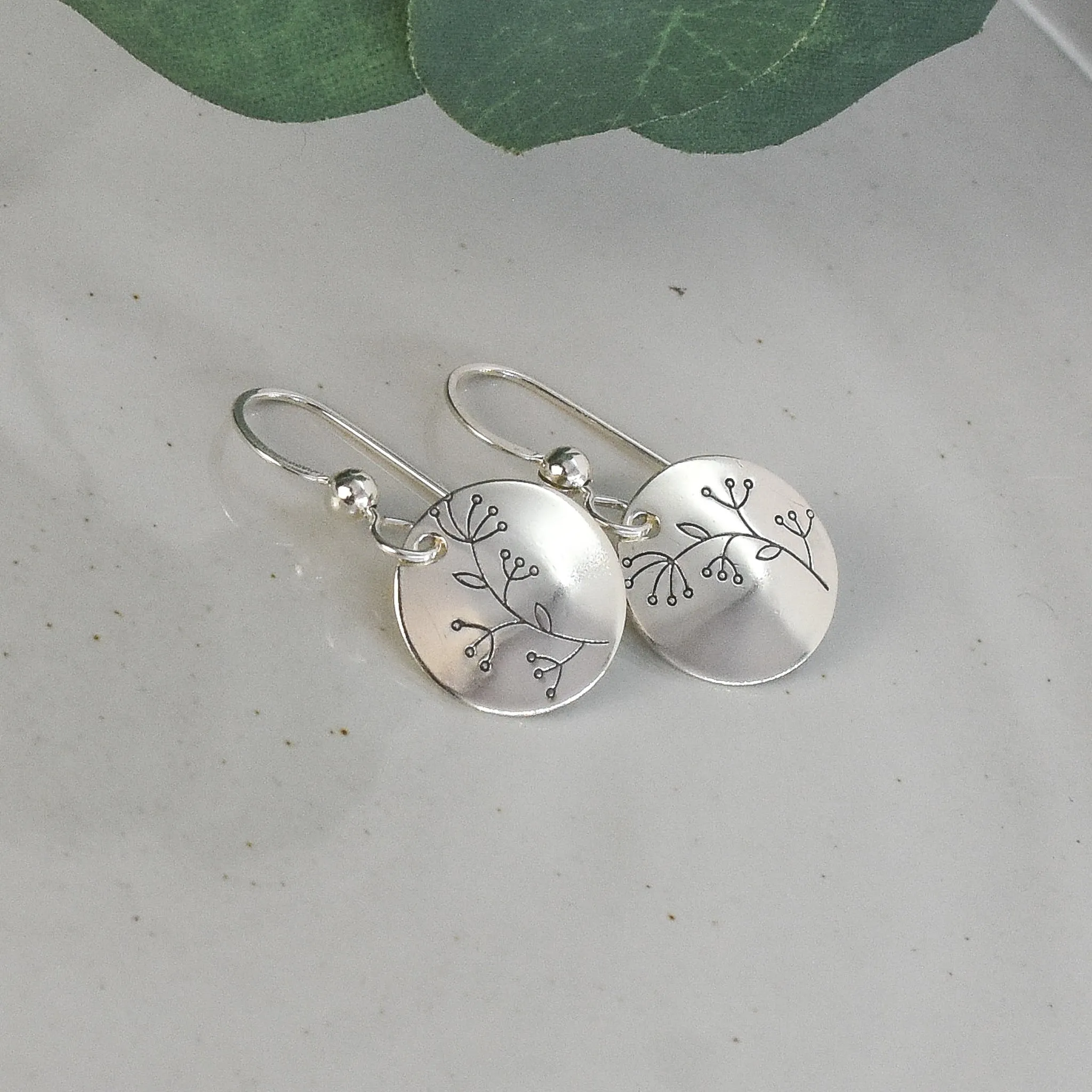 Budding Branch Earrings - Sterling Silver