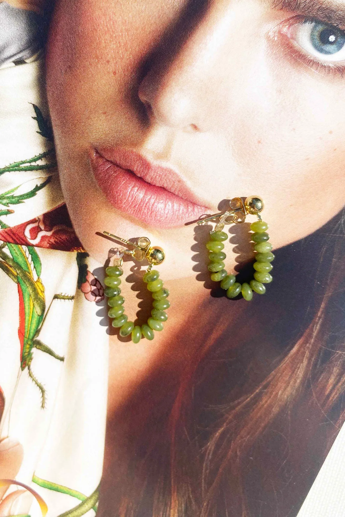 Candybar Earrings - Olive