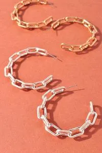 Chain earrings