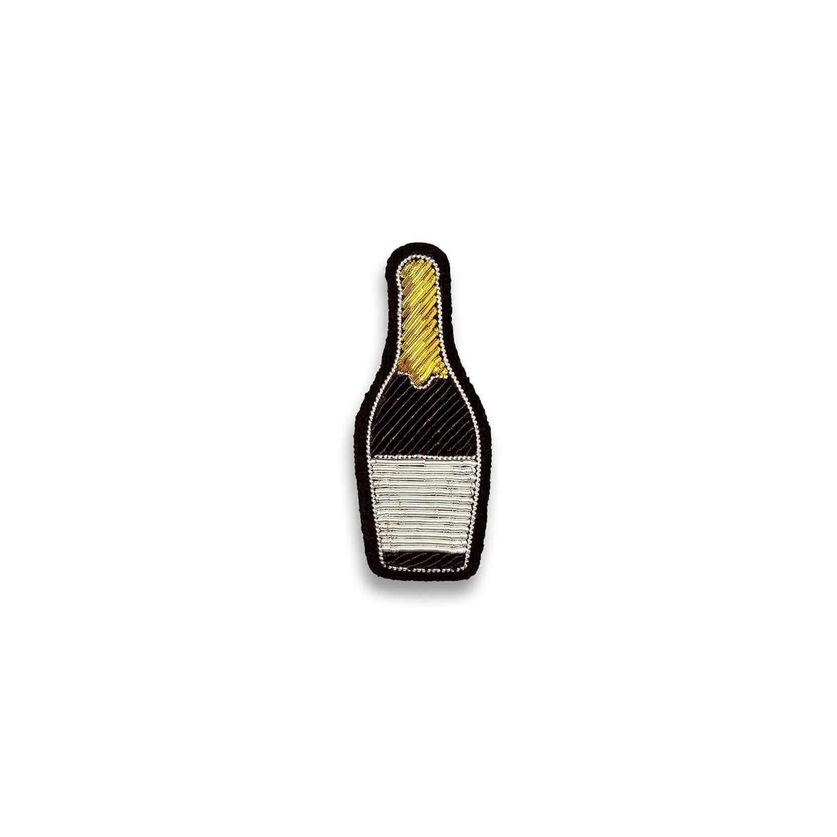 Champagne Embroidered Pin