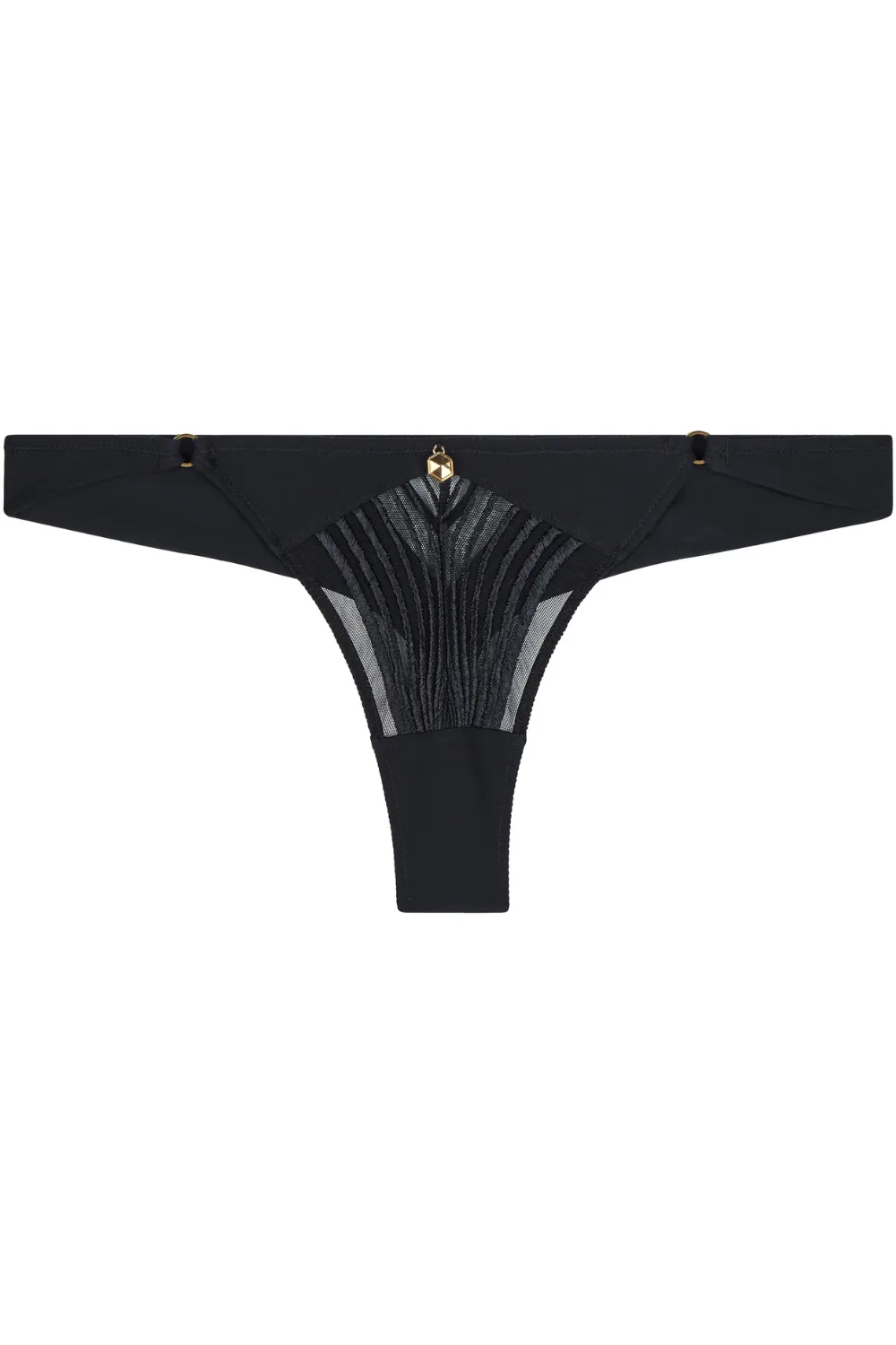 Cindy Bruna x Aubade Sumptuous Waves Tanga Black