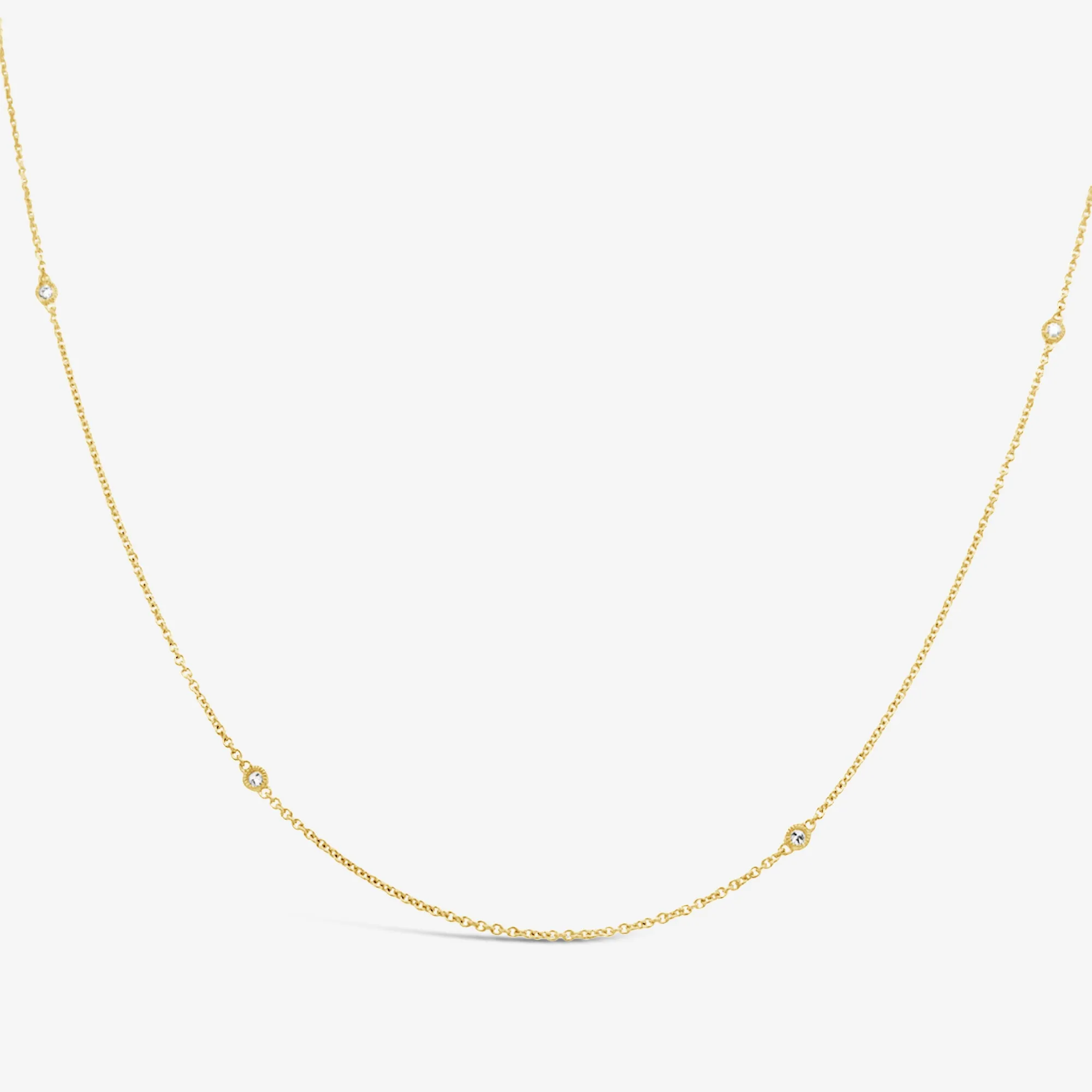 Classic 16 Diamonds By The Yard Necklace