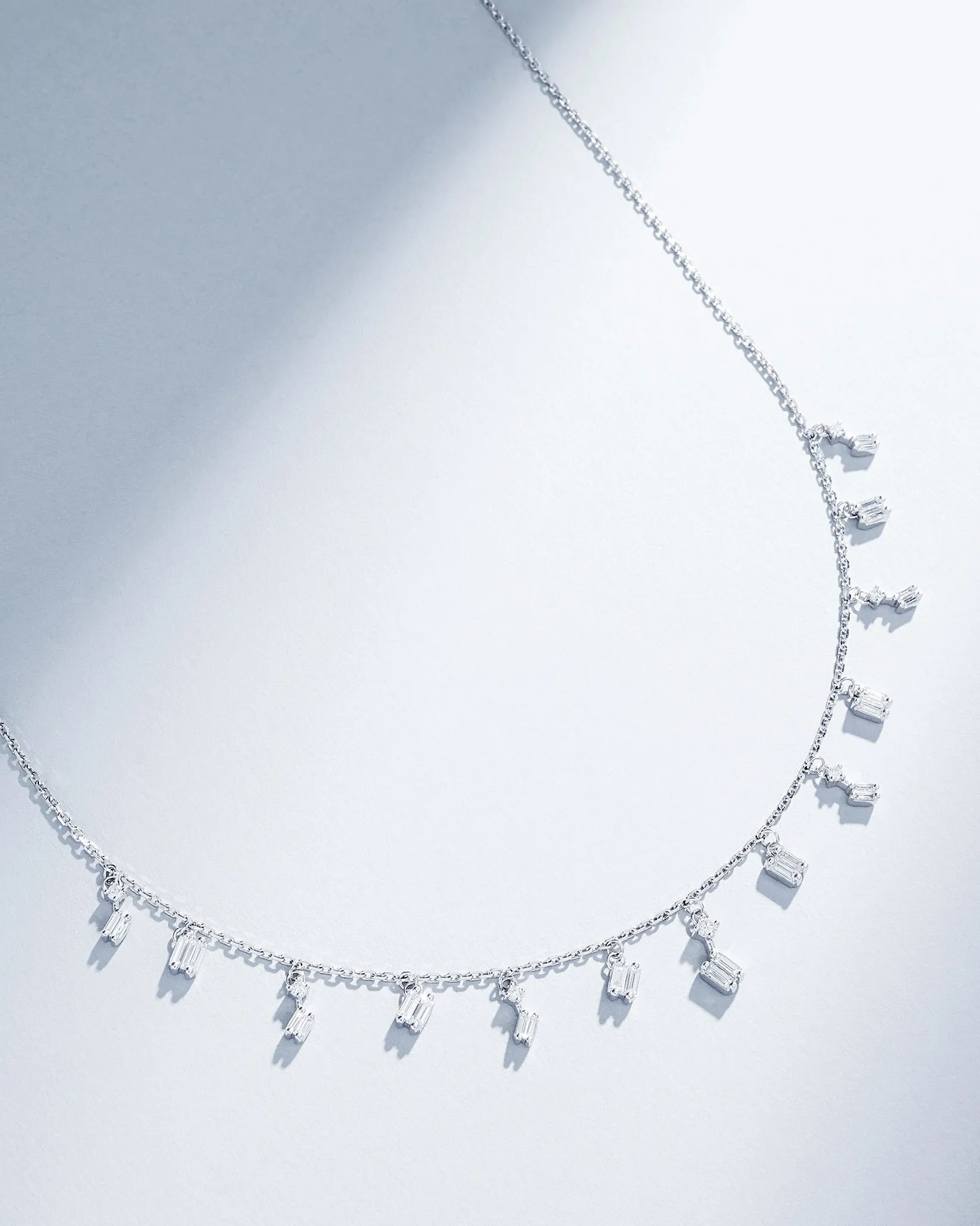 Classic Diamond Cascade Necklace