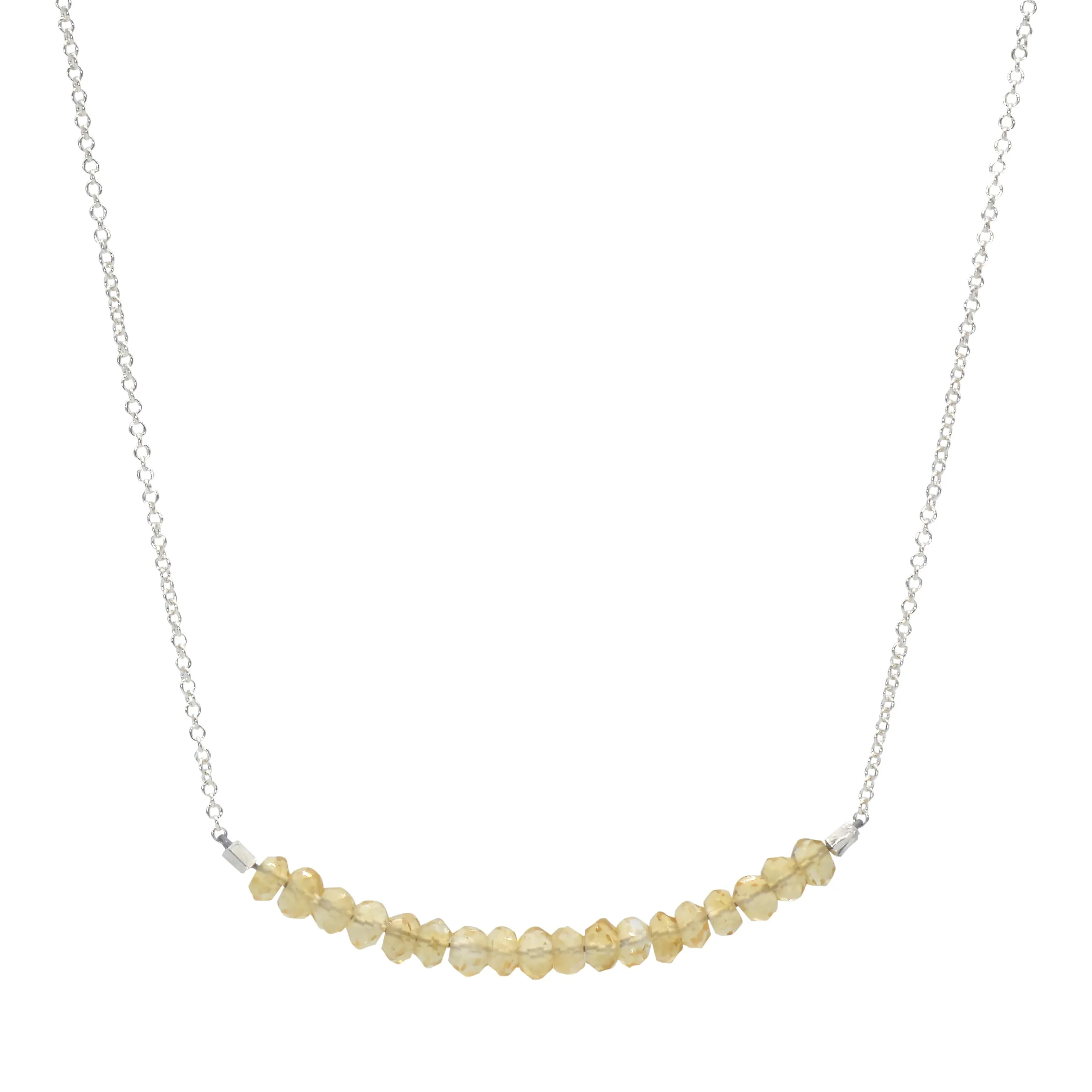 Classic Gemstone Bar Necklace