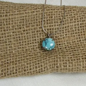 Classic Turquoise Pendant Necklace