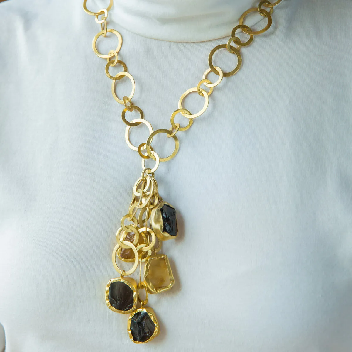 Cosmopolitan Craze Gold Necklace