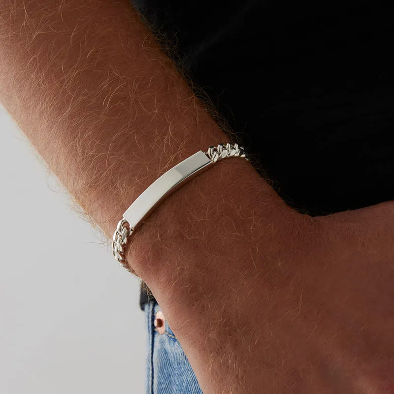 CUBAN ID MENS BRACELET