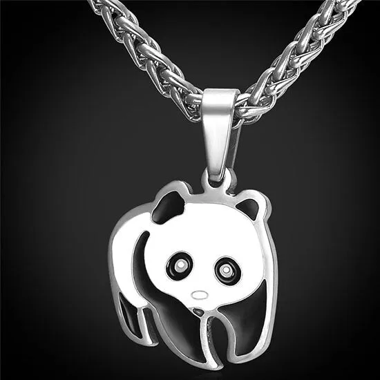 Cute Panda Pendant Necklace