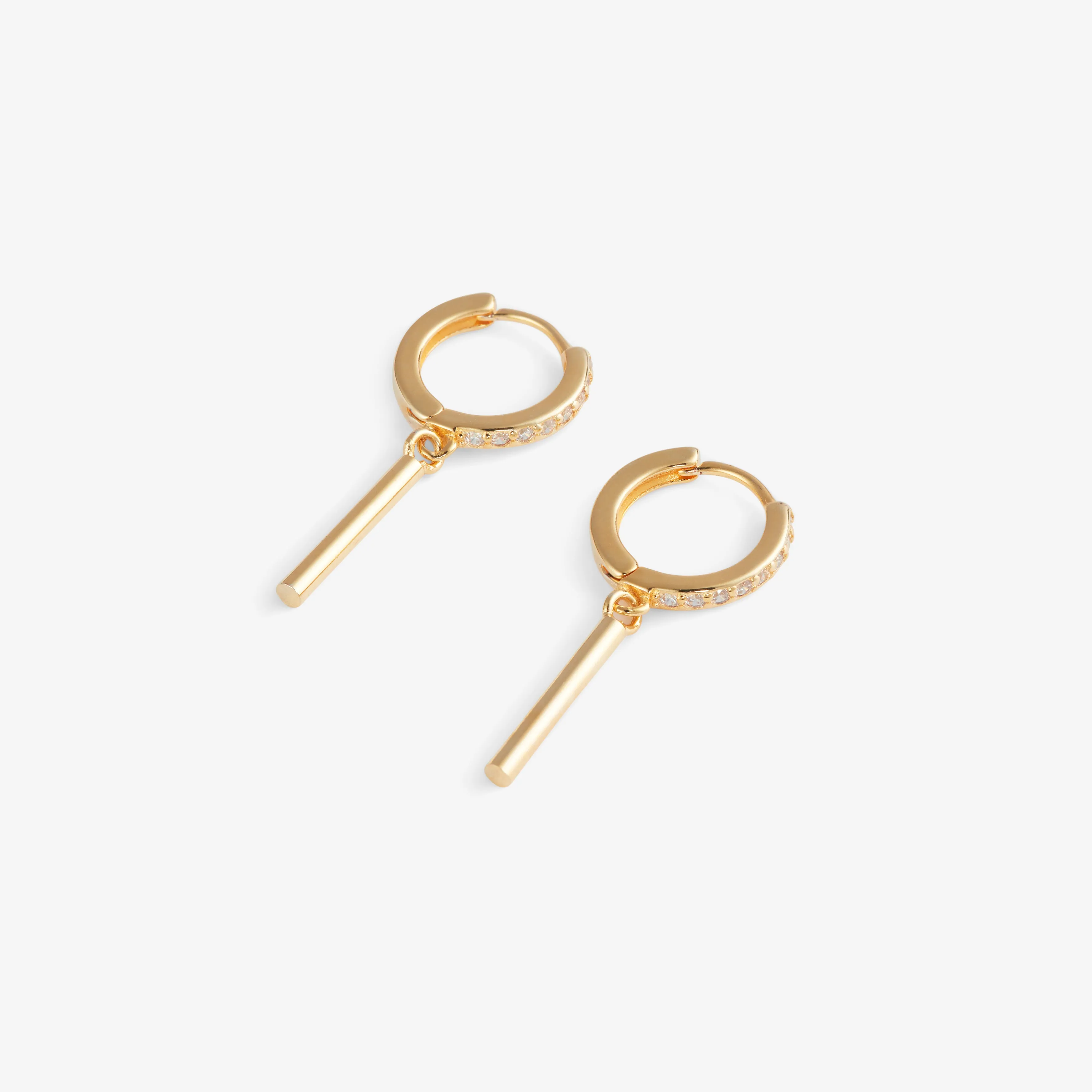 DANGLE BAR EARRINGS Gold