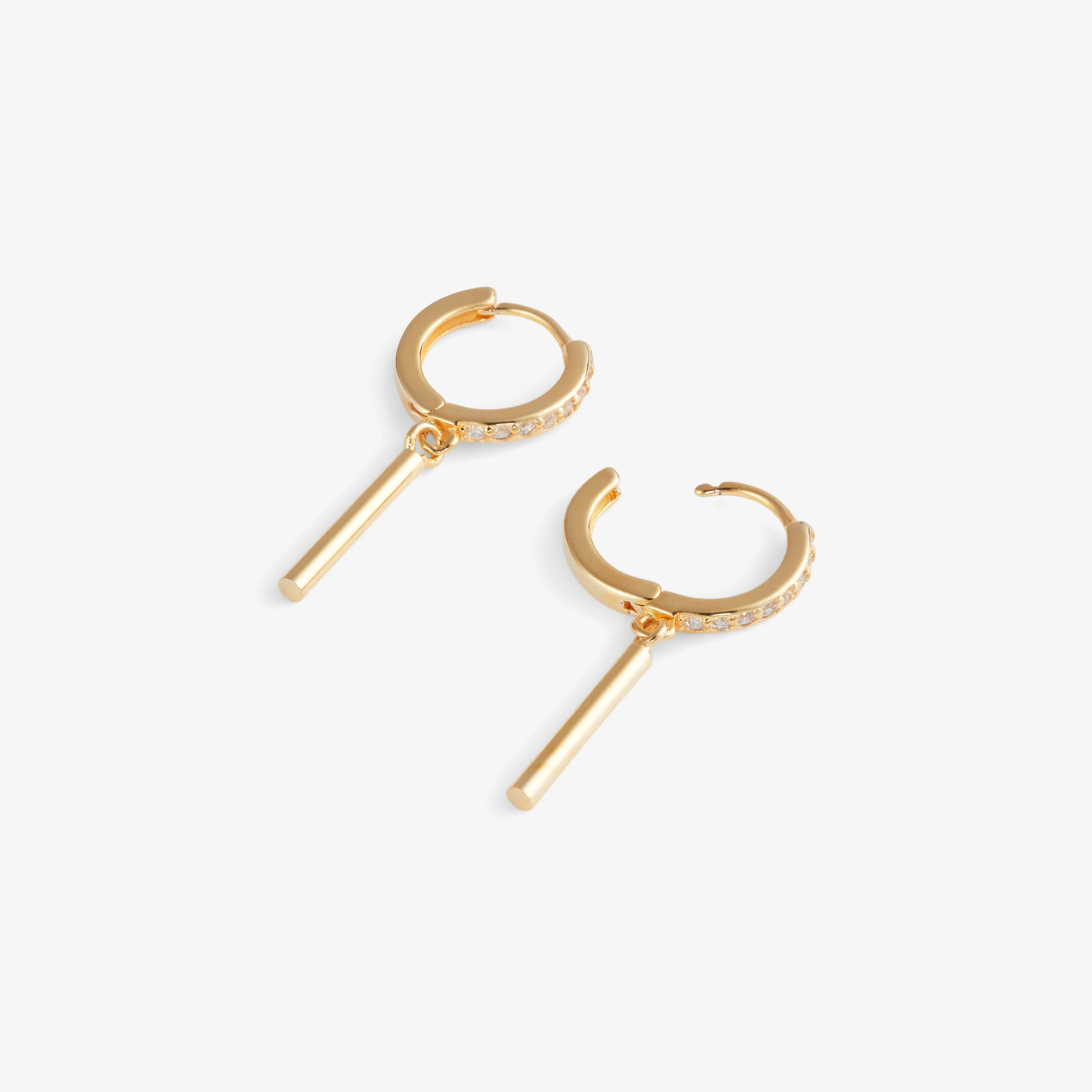 DANGLE BAR EARRINGS Gold