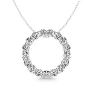 Diamond 2 ct tw Fashion Pendant in 14K White Gold