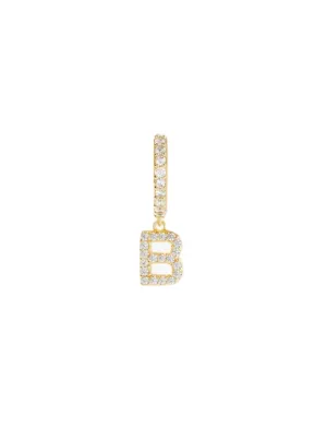 Diamond Letter Earrings