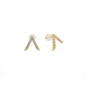 Diamond V Studs