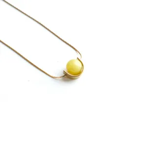 Eclipse Olive Jade Necklace